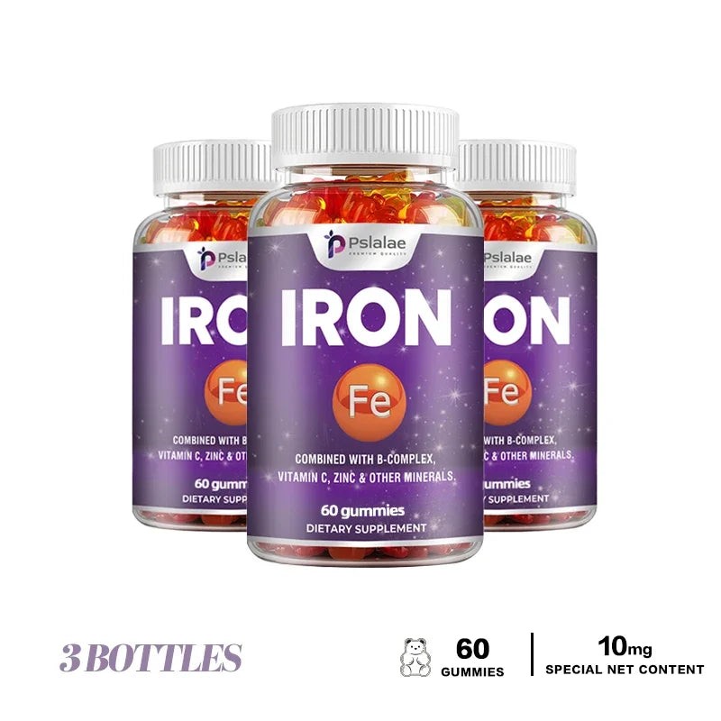 Iron Gummies - Containing Vitamin C for Immune Support of Red Blood Cell Production