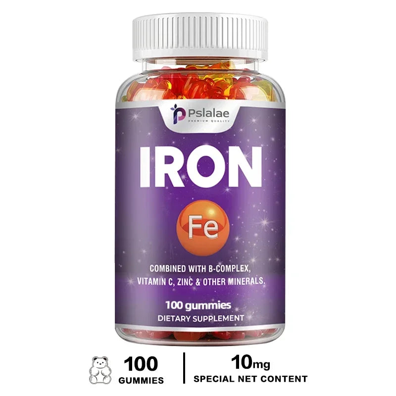Iron Gummies - Containing Vitamin C for Immune Support of Red Blood Cell Production