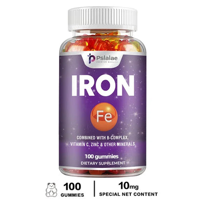Iron Gummies - Containing Vitamin C for Immune Support of Red Blood Cell Production