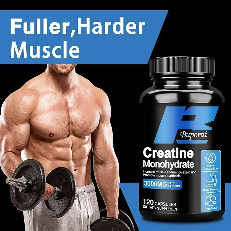 Creatine Monohydrate - Increases Lean Muscle Mass, Promote Muscle Growth, Relieve Fatigue, Improves Performance