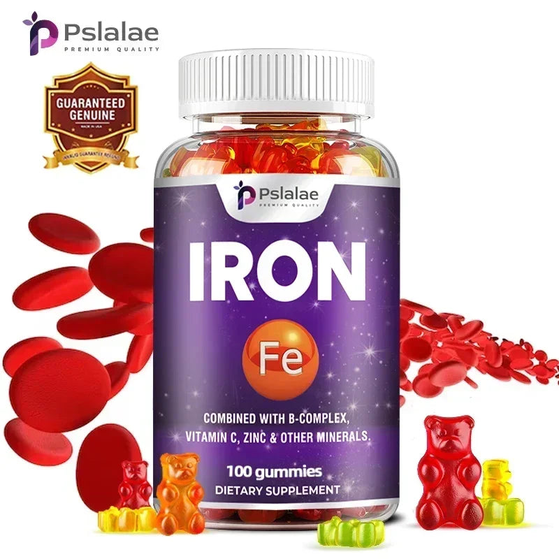 Iron Gummies - Containing Vitamin C for Immune Support of Red Blood Cell Production