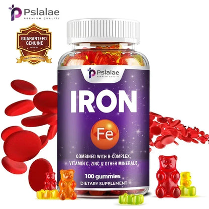 Iron Gummies - Containing Vitamin C for Immune Support of Red Blood Cell Production